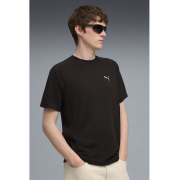 Tricou cu decolteu la baza gatului si logo Evostripe
