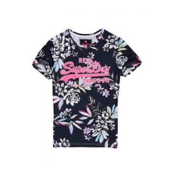 Tricou cu imprimeu tropical -