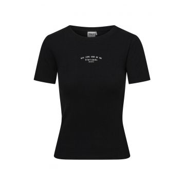 Tricou dama slim fit Negru Lann