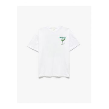 Tricou de bumbac cu imprimeu grafic