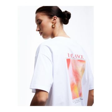 Tricou lejer de bumbac cu imprimeu