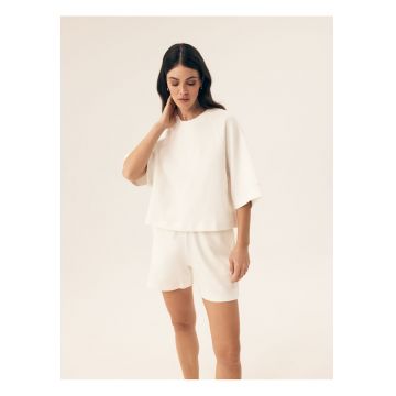 Tricou Mavere  Alb crem