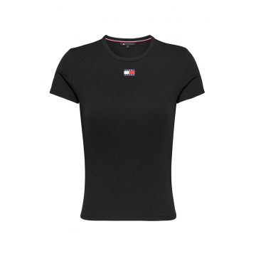 Tricou slim fit striat