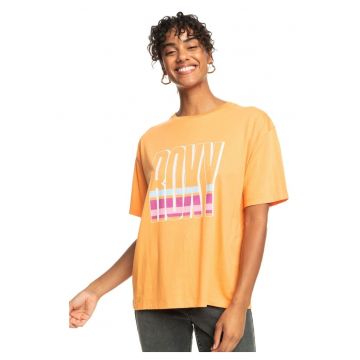 Tricou supradimensionat cu imprimeu logo -