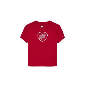 Tricou  TJW SLIM SH HEART TEE-DW0DW21390-XLE