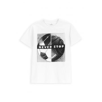 Tricou baieti  WC5143201VBC - Bumbac - Alb