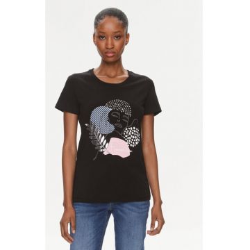 Tricou dama -  303688677 - Bumbac - Negru