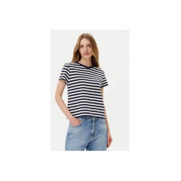 Tricou dama  723661-00 - Bumbac - Bleumarin