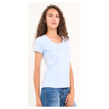 - Tricou dama cu maneca scurta si detalii ( Material: Bumbac - WINDSURFER