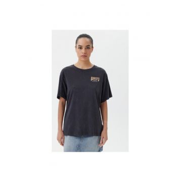 Tricou dama  model ERJZT05905-KTA0 - material Bumbac - culoare Gri