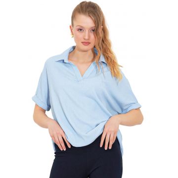 Tricou dama -  Poliester/Lycra - Albastru