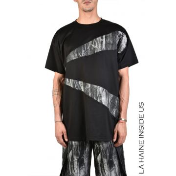 Tricou oversize cu imprimeu minimalist