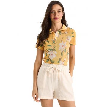 Tricou polo -  Bumbac/Lycra - Galben