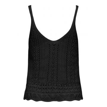 Top dama  15277573 - Bumbac/Poliester - Negru