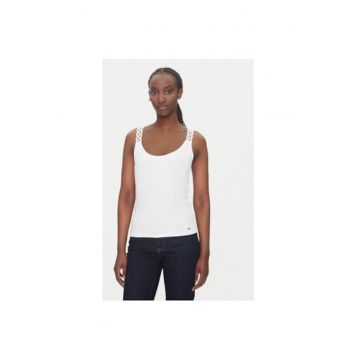 Top dama  251-DOUBI - Viscoza - Alb