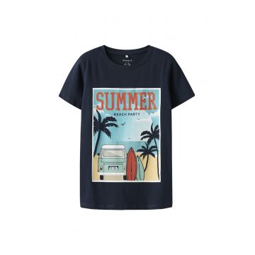 Tricou baieti  13239199 - Bumbac organic/Bumbac - Bleumarin