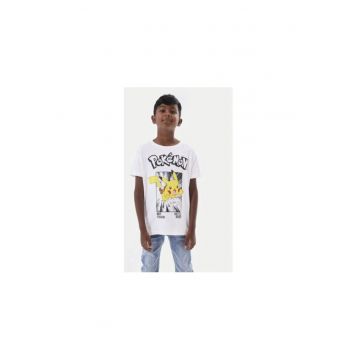 Tricou baieti -  304434464 - Bumbac - Alb