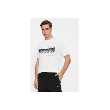 Tricou barbati -  303634469 - Bumbac/Poliester - Alb
