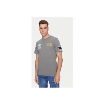 Tricou barbati -  304397370 - Bumbac - Gri