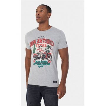 Tricou barbati -  76682 - Bumbac - Gri