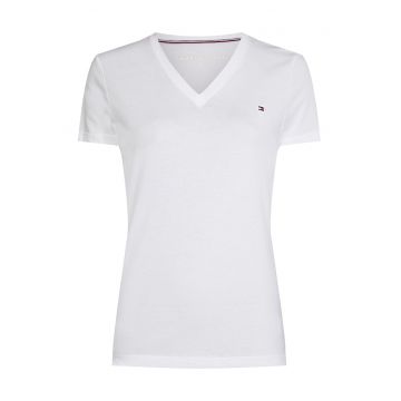 Tricou cu decolteu in V si model uni