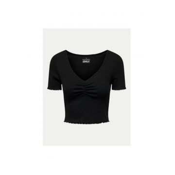 Tricou dama  15311919 - Bumbac organic - Negru