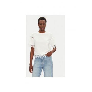 Tricou dama  251-DFUTUR - Bumbac - Alb