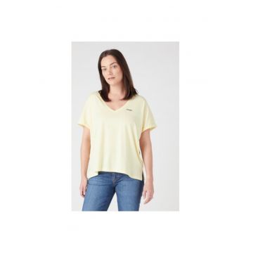 Tricou dama -  302751631 - Bumbac - Galben