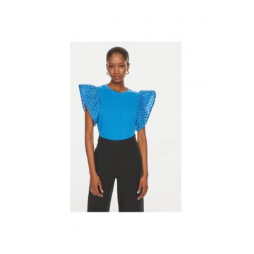 Tricou dama -  303802066 - Bumbac - Albastru