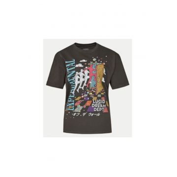 Tricou dama -  303841348 - Bumbac - Negru