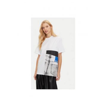 Tricou dama -  304175732 - Bumbac organic - Alb