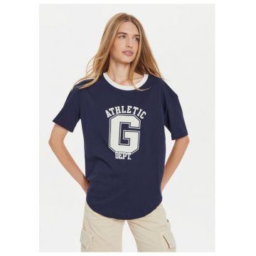 Tricou dama -  304454196 - Bumbac organic - Albastru