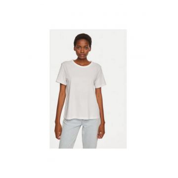 Tricou dama -  304454547 - Bumbac organic - 2XS INTL - Alb