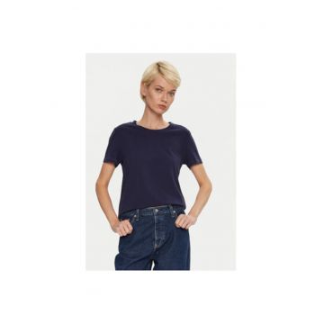 Tricou dama -  304454554 - Bumbac organic - 2XS INTL - Albastru