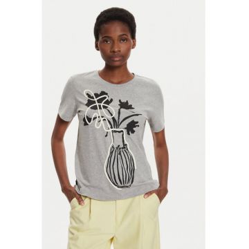 Tricou dama -  304476877 - Bumbac - XS INTL - Gri