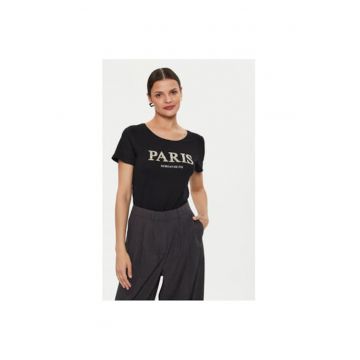 Tricou dama -  304544736 - Modal/Bumbac - XS INTL - Negru
