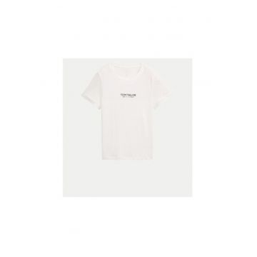 Tricou dama -  304817274 - Bumbac organic - Alb