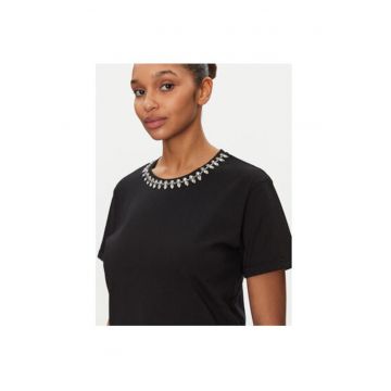 Tricou dama -  305252920 - Bumbac - Negru