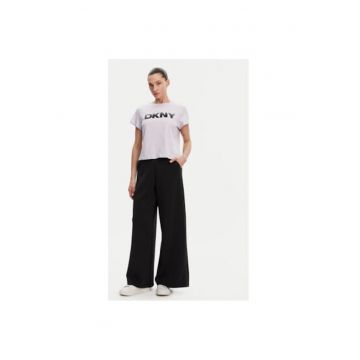 Tricou dama  DP4T1035 - Bumbac - Mov
