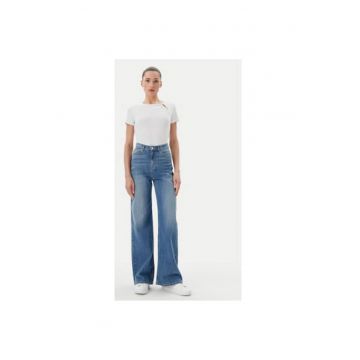 Tricou dama  P51H8APJ - Viscoza/Poliamida - Alb