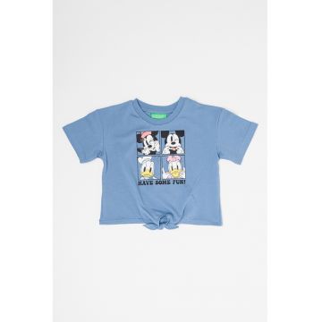 Tricou de bumbac cu imprimeu cu desene