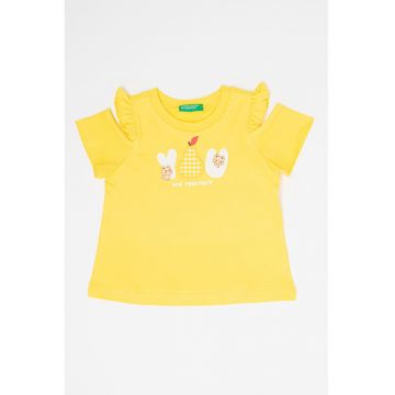 Tricou de bumbac cu imprimeu grafic