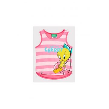 Tricou fete -  300130292 - Poliester/Bumbac - Roz