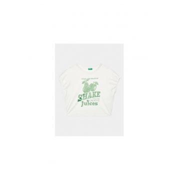 Tricou fete -  302092901 - Bumbac - Alb