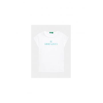 Tricou fete -  302093694 - Bumbac - Alb