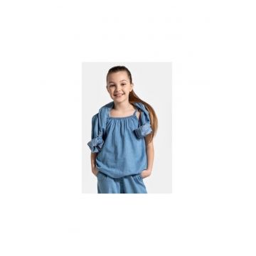 Tricou fete -  304049750 - Bumbac - 158 CM - Albastru