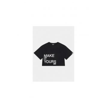 Tricou fete -  Bumbac - Negru