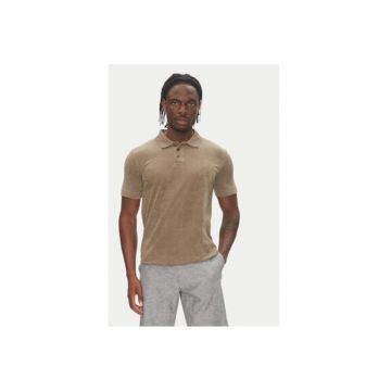Tricou polo barbati  30-404263 - Bumbac/Poliester - Bej