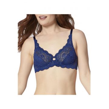 Sutien dama -  Albastru - Poliamida/Elastan/Bumbac