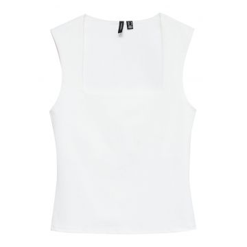 Top dama  10312751 - Sintetic - Alb